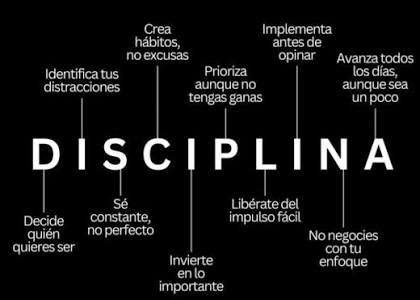 El valor de la disciplina constante