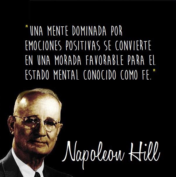 Los pensamientos son cosas según Napoleón Hill