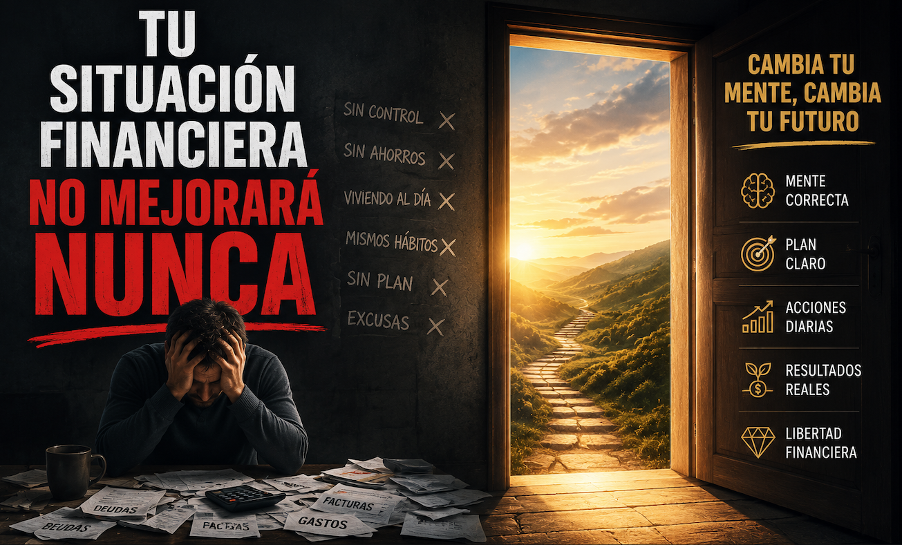 Tu situación financiera no mejorará sin que actúes